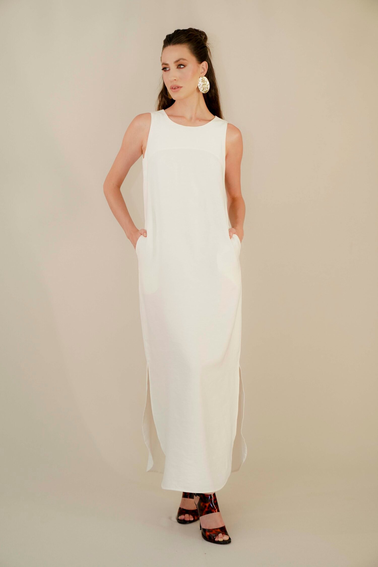 vestido twil regata com bolso